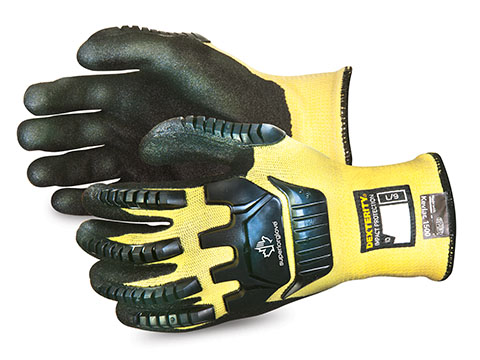 #SKGPNVB - Superior Glove® Dexterity® Anti-Impact Cut-Resistant Kevlar® Blend made with Micropore Nitrile Grip
